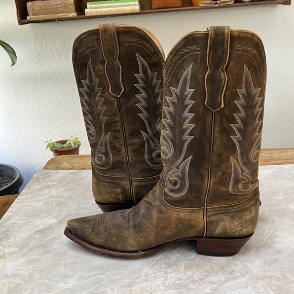 Boot Star by Old Gringo Brown Distressed Cowboy Western Boots Mens 13D Leather main image 7